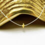 Gold Hematite Lightening Bolt Silver Or Gold Necklace, thumbnail 1 of 4