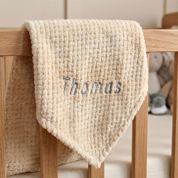 Personalised Baby Blanket Embroidered Name Fleece, 8 of 12