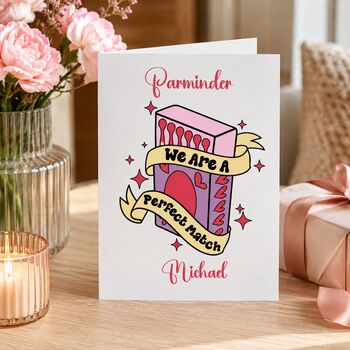 Personalised Perfect Match Valentine’s Card, 3 of 6