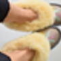 Bloom Handmade Sheepskin Moccasin Slippers, thumbnail 2 of 6