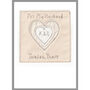 Personalised Silk 12th Wedding Anniversary Card, thumbnail 9 of 11