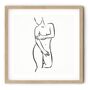 Nude Line Figure Art Print, thumbnail 3 of 4