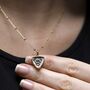 Gold Plated Sterling Silver Evil Eye Necklace, thumbnail 2 of 12