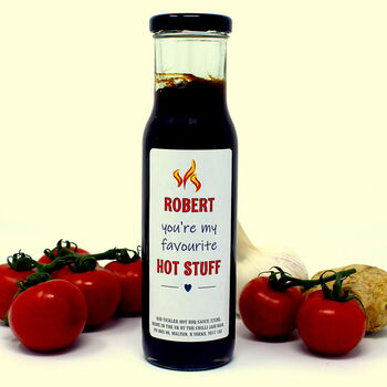 'Hot Stuff' Personalised Chilli Sauce Gift Set, 8 of 8