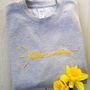 Hello Sunshine Hand Embroidered Sweater, thumbnail 4 of 5