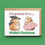Wicked Guinea Pigs Christmas Card, thumbnail 1 of 2