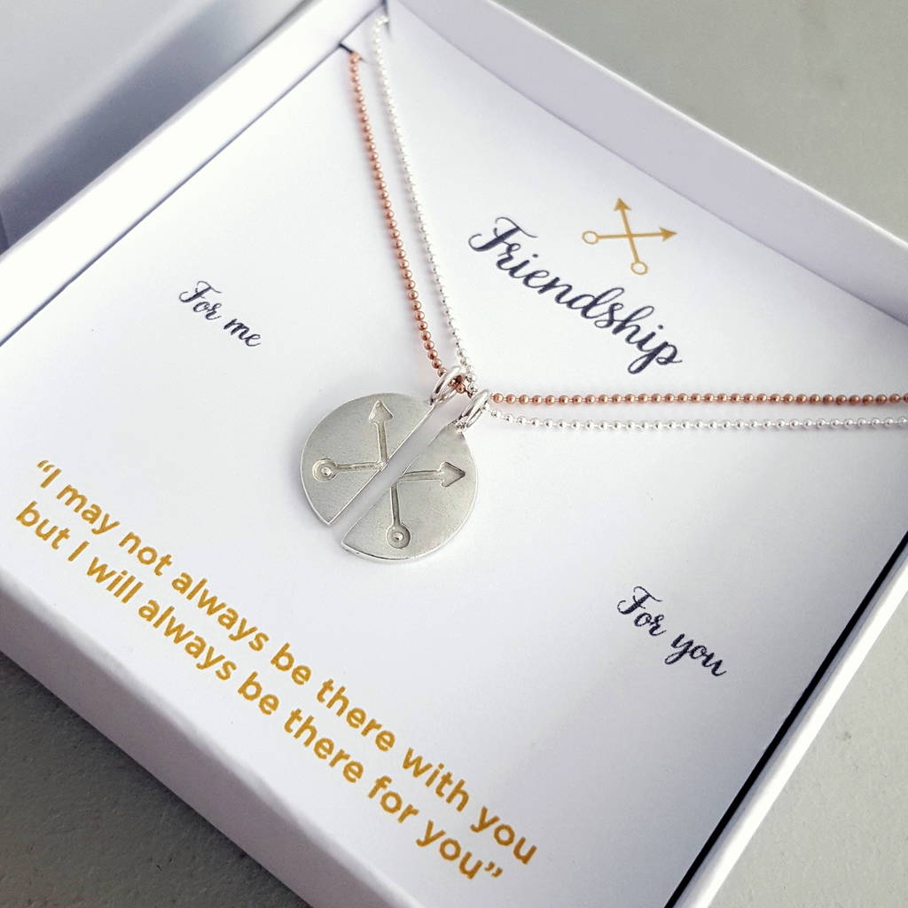 Crossed Arrows Friendship Necklace Gift Set By Essentia By Love Lily ...