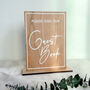 Personalised Wood Wedding Guest Book Alternative, thumbnail 3 of 9
