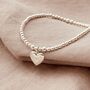 Lyra Heart And Cz Star Bracelet, thumbnail 3 of 6
