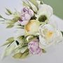 Dusky Green, Pink And Cream Bouquet, thumbnail 2 of 4