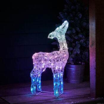 Twinkly Smart LED Outdoor Acrylic Christmas Fawn Figure, 6 of 12