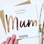 Personalised Birthday Card For Mum | Foiled Card, thumbnail 6 of 6