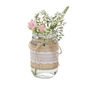 Glass Hessian Wrapped Jar Wedding Vase Decoration, thumbnail 2 of 3