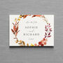 Autumn Wreath Wedding Invitation, thumbnail 2 of 6