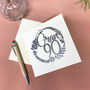 Personalised 90th Floral Birthday Papercut Card, thumbnail 11 of 12