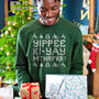 Yippee Ki Yay Men's Christmas Jumper Sweatshirt, thumbnail 2 of 9