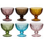 Set Of Six Roselle Footed Bowls, thumbnail 2 of 5