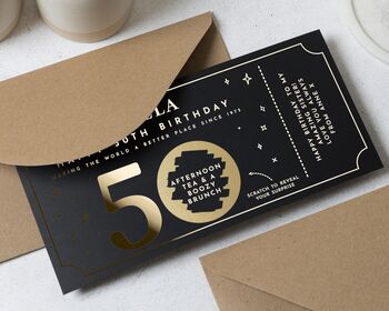 50th Birthday Gift Voucher, 4 of 9
