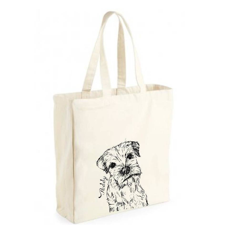 Personalised Dog Canvas Tote By Pear Derbyshire | notonthehighstreet.com
