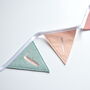 Personalised Pink And Sage Name Bunting, thumbnail 3 of 8