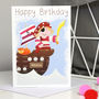 Personalised Pirate Girl Any Occasion Card, thumbnail 2 of 7