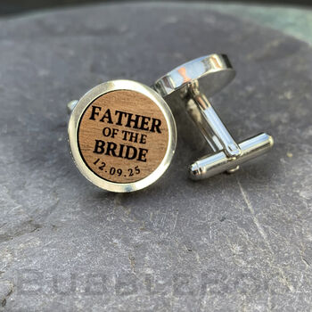 Father Of The Bride/Groom Wedding Cufflinks, 2 of 5