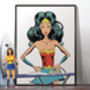 Wonder Woman Mothers Day Ironing Poster Art Print, thumbnail 6 of 9
