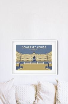 Somerset House London Travel Poster Art Print, 3 of 6