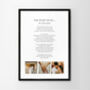Personalised Photo Poem Funeral Print, thumbnail 5 of 7