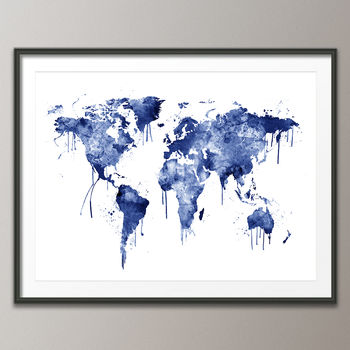 World Map Canvas Art Print, 4 of 6