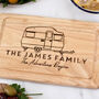 Personalised Caravan Chopping Board Travel Gift Home, thumbnail 2 of 3