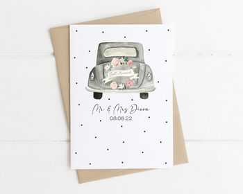 Personalised Wedding Car Card, 4 of 5