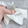 Personalised White Bunny Comforter And White Blanket Set, thumbnail 2 of 7