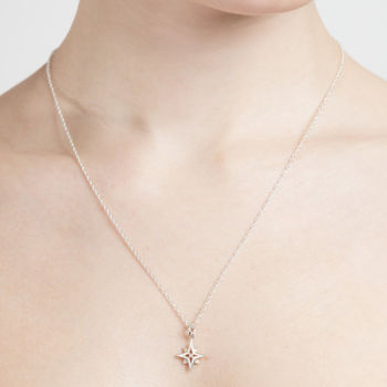 Compass Star Necklace, 2 of 3