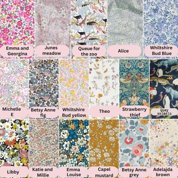 Liberty London Fabric Decorative Letters, 11 of 11