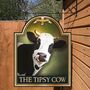 The Tipsy Cow Personalised Bar Sign, thumbnail 7 of 9