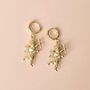 Cherub Angel Huggie Earrings, thumbnail 1 of 3