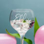 Script Personalised Gin Glass, thumbnail 3 of 12
