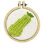 Gourd Vibes Only! Mini Matchbox Cross Stitch Kit, thumbnail 3 of 3