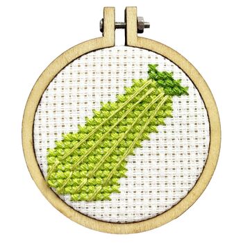 Gourd Vibes Only! Mini Matchbox Cross Stitch Kit, 3 of 3