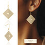 Geometric Diamond Shaped Earrings | Four Colours Available, thumbnail 5 of 7