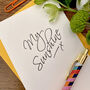 'My Sunshine' Script Style Letterpress Card, thumbnail 1 of 2