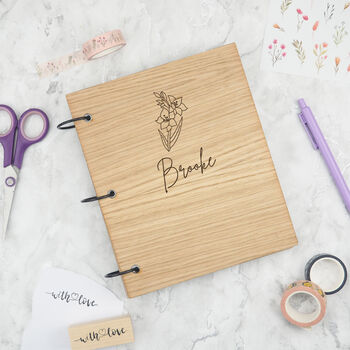 Personalised Birth Flower Book Birthday Gift For Daughter, 7 of 9
