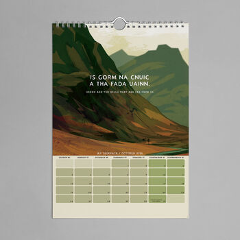 'Gaelic' 2026 Scottish Calendar, 6 of 9