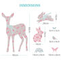 Baby Deer And Friends Fabric Wall Sticker, thumbnail 3 of 4