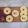 Happy 50th Birthday Biscuits Gift, thumbnail 1 of 3