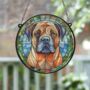 Bull Mastiff Stained Glass Effect Suncatcher, thumbnail 5 of 6