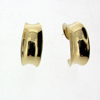 Sterling Silver Molten Hoop Earrings, 2 of 4