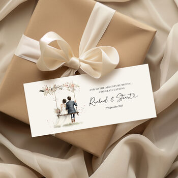 Bride And Groom Money Wallet For Cash Gift, 2 of 4