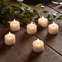 Six Ivory Tru Glow® LED Mini Votive Candles With Remote, thumbnail 1 of 3